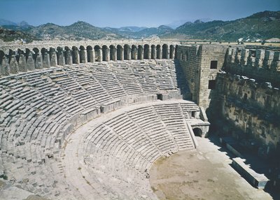 Vista del anfiteatro de Roman